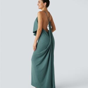 Elegant Teal Maxi Dress